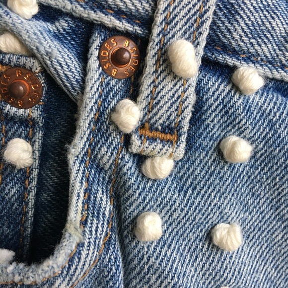 NWT. B sides Stowe Jean Allen Lt. Vintage French Knot Hand Embroider - Picture 13 of 16